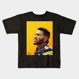 ANTONIO BROWN / LOW POLY ILLUSTRATION Kids T-Shirt